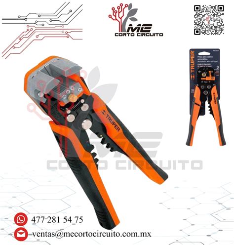 Pinza Pelacable Automatica Awg Corto Circuito