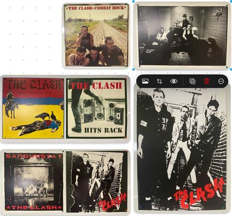 Lot 272 - THE CLASH - A group of album artwork