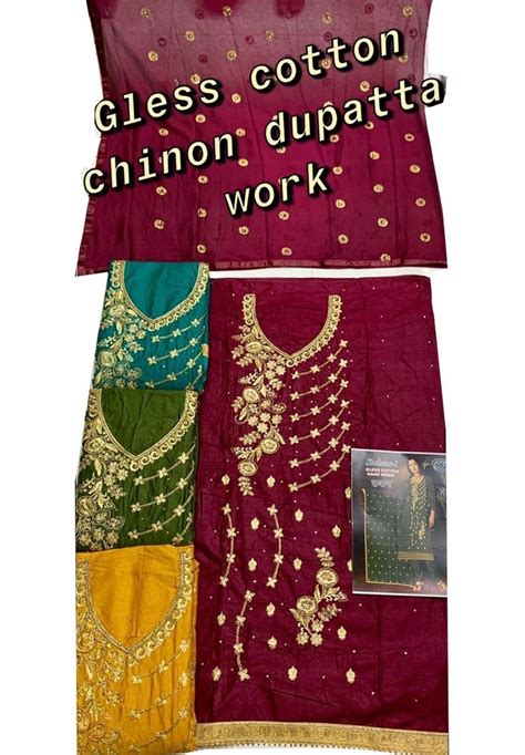 120 GSM Glass Cotton Unstitched Salwar Suit At Rs 395 Piece Ring Road