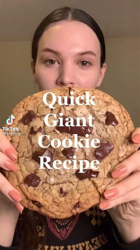 Giant Cookie Recipe [video] Giant Cookie Recipes Interesting Food Recipes Easy Baking