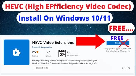 How To Install HEVC Codec On Windows 10 11 Free High Efficiency Video