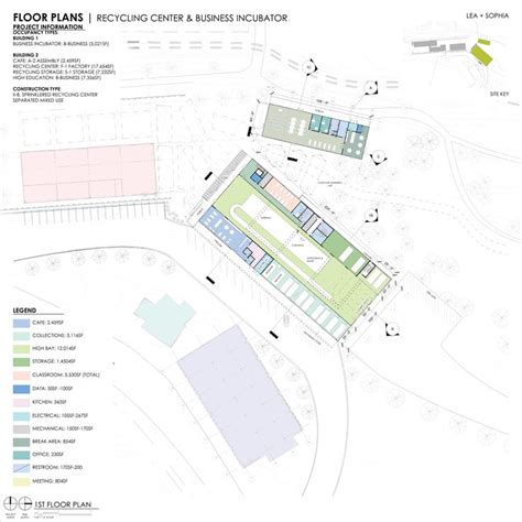 Recycling Center Floor Plan Recycling Center Recycling Plant Architecture Concept Drawings