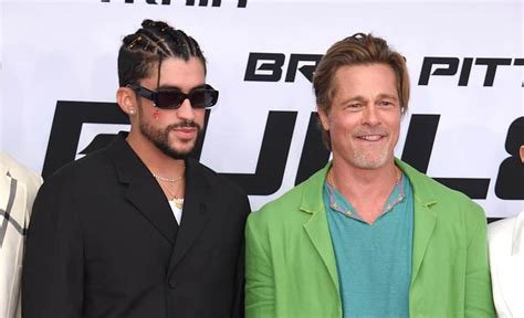 Bad Bunny Y Brad Pitt Compartieron Alfombra Roja En La Presentaci N De