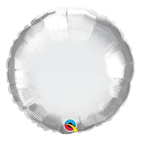 Bal O De Festa Microfoil Cm Redondo Chrome Prata Unidade