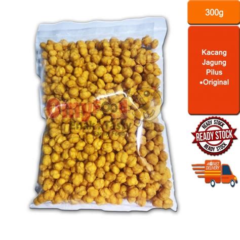 300g Keropok Kacang Jagung Pilus Original Belado Spicy 300g Belado