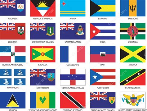 Caribbean Country Flags