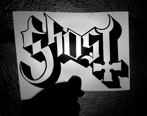 Ghost Band Logo Vinyl Decal Variation Sizing - Etsy