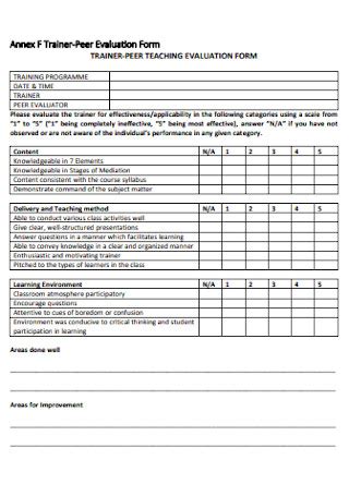 50 SAMPLE Peer Evaluation Forms In PDF MS Word