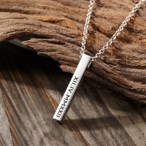 Men Name Necklace Two Three Four Names Necklace Double Name Plate Pendant Customizable