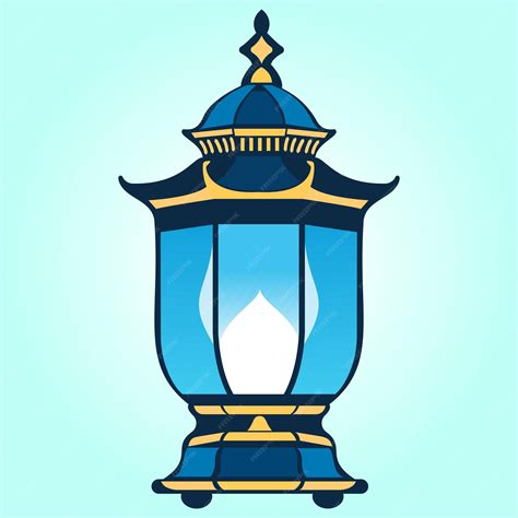 Premium Vector Cartoon Luxary Arabic Lantern Design Clipart Lantern