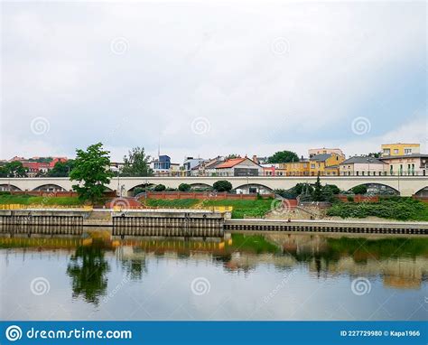 Old Town Of Gorzow Wielkopolski On Warta River Editorial Image Image