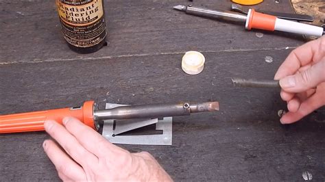 How To Easily Tin An Electric Soldering Iron Tip Youtube