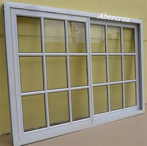 Ventana Modena Aluminio Blanco X Vidrio Repartido Mm Puertas