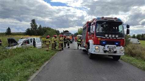 Wypadek w Antoniewie pow zgierski Pięciu poszkodowanych w tym troje