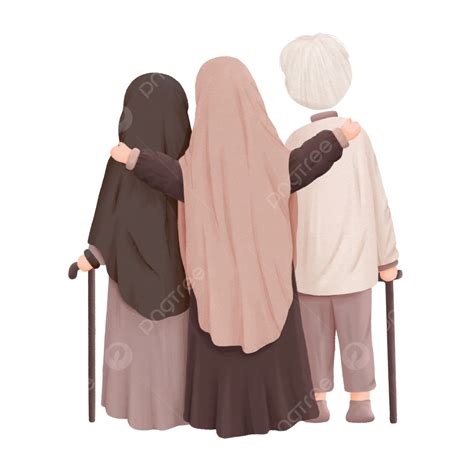 Ilustración De Familia Musulmana Png Familia Musulmana Padres