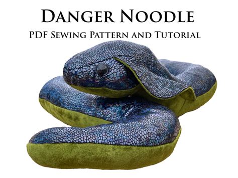 Danger Noodle Plushie PDF Sewing Pattern/ Cobra Python Two | Etsy Canada