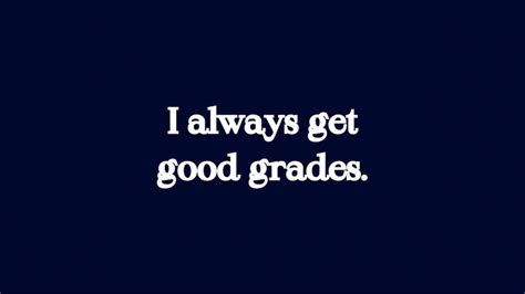 Navy Blue School quotes | I always get good Grade Quote for vision board, wallpaper