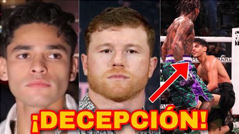 CANELO Reacciona Y CRITICA A Ryan Garcia Por No LEVANTARSE Ante