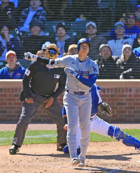 【試合結果】ドジャース・大谷翔平が2戦連発の2号2ラン リグリー・フィールドで初アーチ カブス・鈴木は5試合連続安打 サンスポ