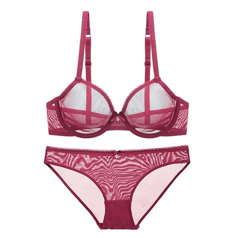 Dropshipping Varsbaby Sexy Ultra Thin Transparent Lingerie Set Plus