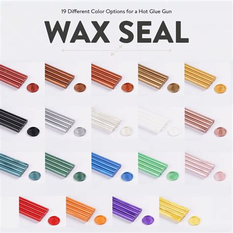 Wax Seal Sticks Colors Hot Glue Gun Seals Sealing Wax Craft Supplies Wedding Invitations