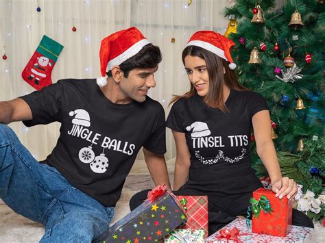 Jingle Balls Tinsel Tits SVG Funny Christmas SVG Couple Etsy