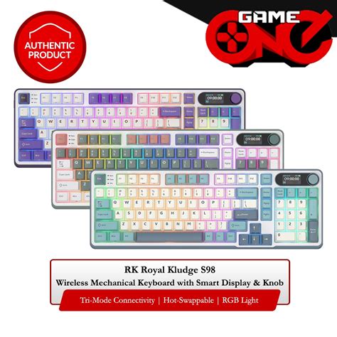 RK Royal Kludge S Hot Swappable RGB Wireless Mechanical Keyboard Chartreuse Switch