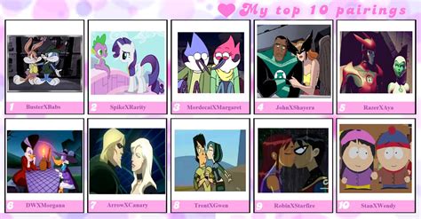 Top 10 Favorite Couples - Cartoons Fan Art (38267012) - Fanpop