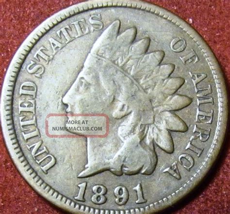 1891 Indian Head Penny