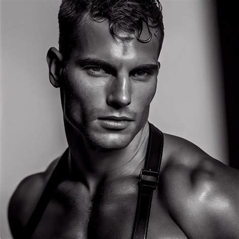 Gorgeous Gay Sensual Art Hunk Sweaty Faceshot Masculine Blonde