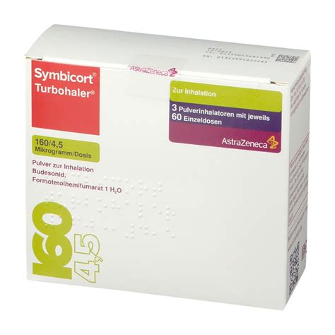 Symbicort® Turbohaler 160 4 5 µg Dosis 60ed 3 St Mit Dem E Rezept Kaufen Shop Apotheke