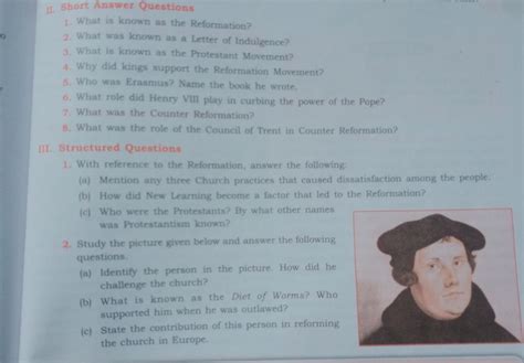 11. Short Answer Questions1. What is known as the Reformation?2. What w..