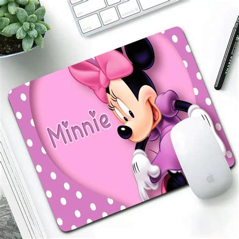 Mickey And Minnie Mouse Pad Small Gamer Anti Slip Rubber Gaming