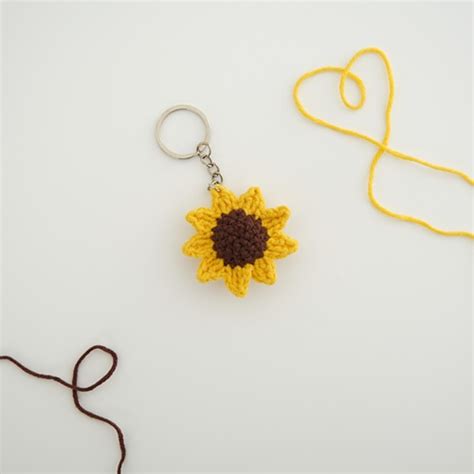 Sunflower Keychain Crochet Pattern Crocht