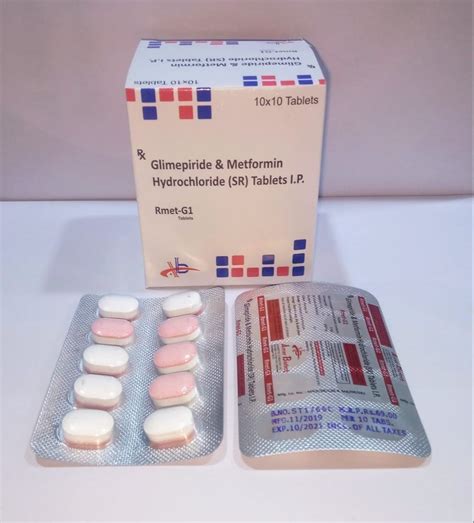 Metformin Hydrochloride Sr Gm Glimepiride Mg Tablet All India At Rs