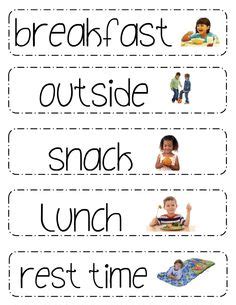 5 Best Images of Preschool Classroom Schedule Printables - Free ...