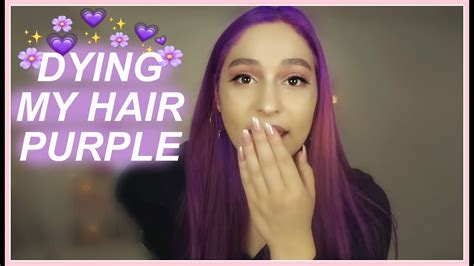 Dying My Hair Purple Youtube