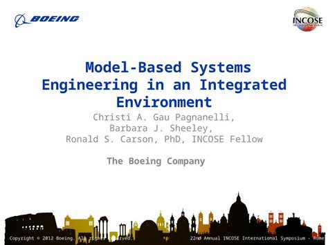 Ppt Model Based Systems Engineering In An Integrated Data Environment