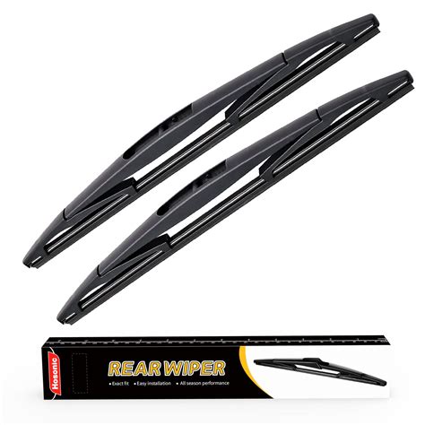 2 Rear Wiper Blade Set Replacement For My Car 12 Inch Premium All Seasons No