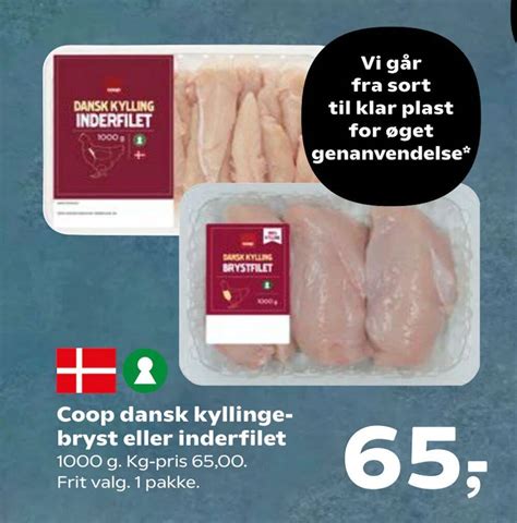 Coop Dansk Kyllingebryst Eller Inderfilet Tilbud Hos Superbrugsen