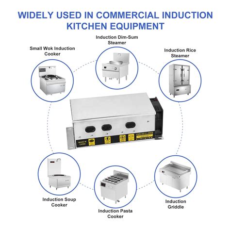 20kw Electromagnetic Commercial Induction Heating Power Supply Cooking Machine Half Bridge