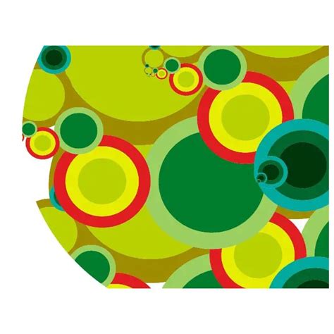 Colorful Circles Background Vector Clip Art