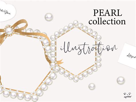 Pearls Frame Border Collection Graphic By Apollo No64 · Creative Fabrica