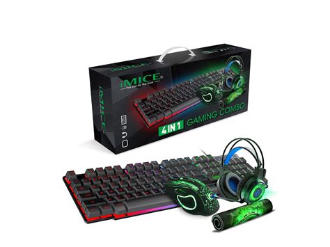 Bundle Gaming OHPA Gk 490 Teclado Auscultadores Rato Tapete Gaming