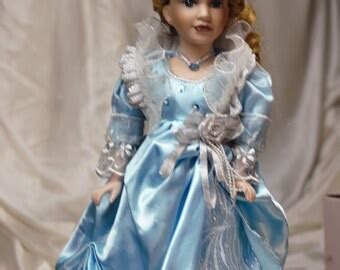Blonde Hair Porcelain Doll Etsy