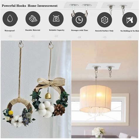 Removable Adhesive Ceiling Hooks Shelly Lighting