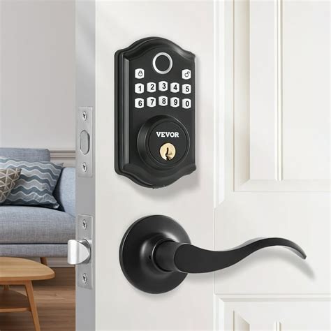 BENTISM Smart Fingerprint Door Lock, Keyless Keypad, 2 Level Handles, Easy Installation ...