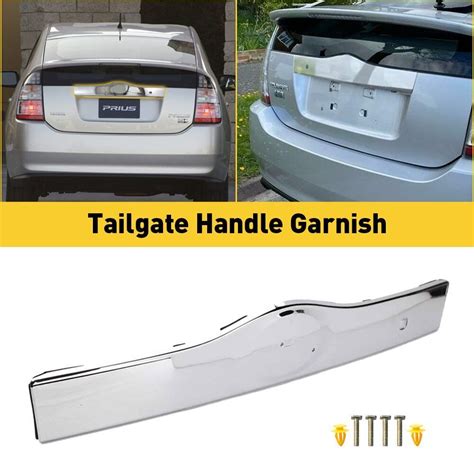 Primed Chrome Rear Tailgate Liftgate Handle Garnish For 2004 09 Toyota