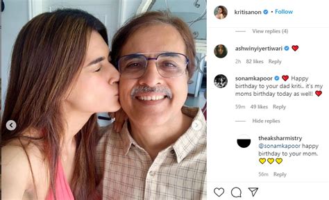 Kriti Sanon Wishes Her Father On His Birthday Shares A Glimpse Of Her