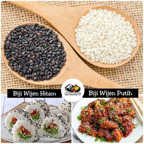 Jual BIJI WIJEN PUTIH HITAM 50g MENTAH Goma Raw Sesame Seed Seeds